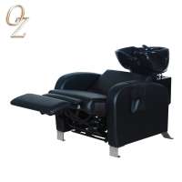 OZ electric  Backwash Shampoo Unit Barber Chair Station Unit Spa Bowl Sink Beauty Spa Salon Equipment New Style Black